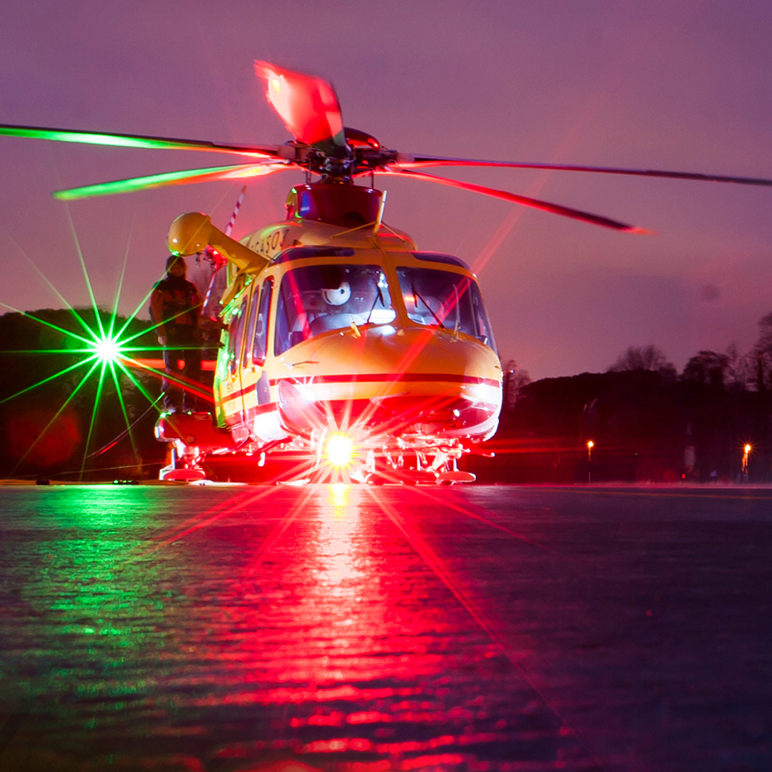 Image of emergency helicopter