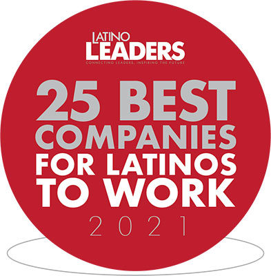 25 Best Companies for Latinos to Work, Latino Leaders Magazine, 2021